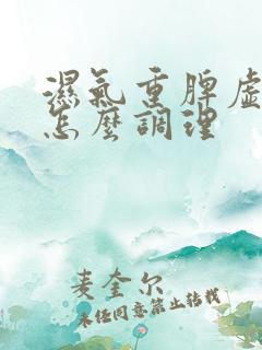 湿气重脾虚血虚怎么调理