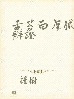 舌苔白厚腻中医辨证