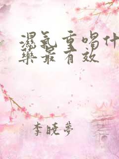 湿气重喝什么中药最有效