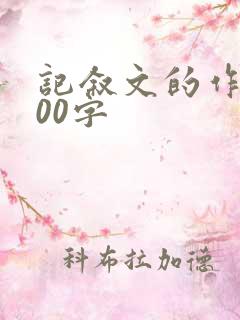 记叙文的作文600字