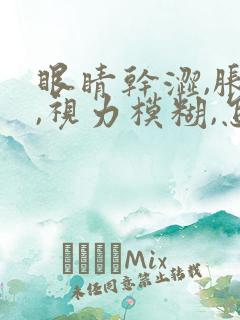 眼睛干涩,胀痛,视力模糊,怎么办