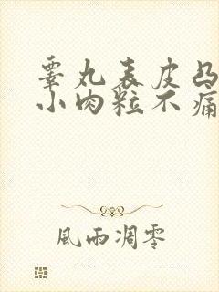 睾丸表皮凸起的小肉粒不痛不痒