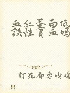 血红蛋白低是缺铁性贫血吗