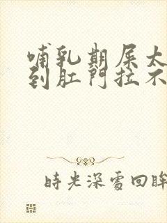 哺乳期屎太硬已到肛门拉不出来怎么办