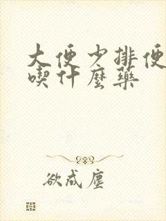 大便少排便困难吃什么药