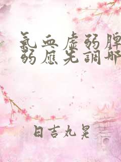 气血虚弱脾胃虚弱应先调哪个