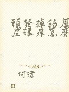 头发掉的厉害头皮很痒怎么办