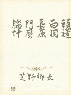 脑门长白头发是什么原因造成的女性