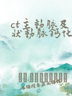 ct主动脉及冠状动脉钙化