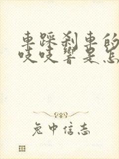 车踩刹车的时候吱吱响是怎么回事