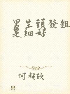 男生头发粗好还是细好