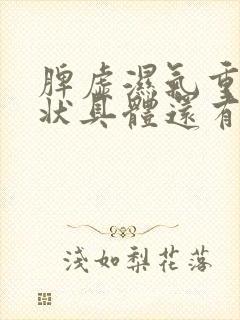 脾虚湿气重的症状具体还有