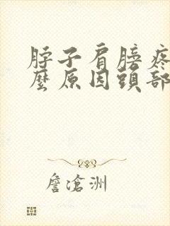 脖子肩膀疼痛什么原因头部都疼