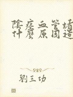 阴痉血管堵塞是什么原因造成的