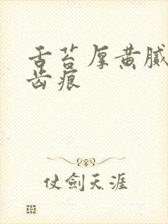 舌苔厚黄腻边有齿痕