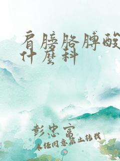 肩膀胳膊酸痛挂什么科