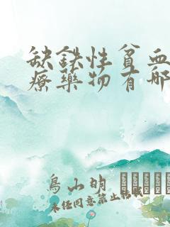 缺铁性贫血的治疗药物有哪些