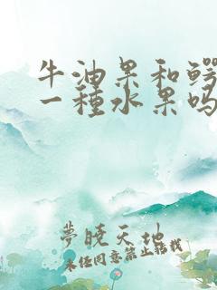 牛油果和鳄梨是一种水果吗