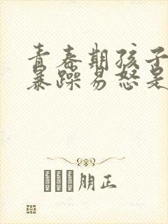 青春期孩子脾气暴躁易怒是抑郁焦虑吗