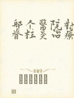 哪个医院对强直脊柱炎治疗比较权威