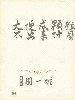 大便成颗粒状拉不出来什么原因