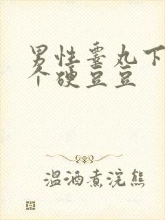 男性睾丸下边长个硬豆豆