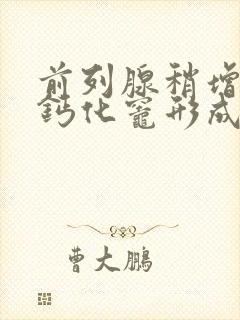 前列腺稍增大伴钙化灶形成什么意思啊