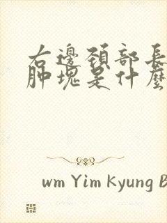 右边颈部长了个肿块是什么