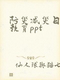 防灾减灾日安全教育ppt