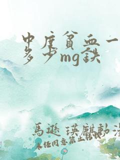 中度贫血一天补多少mg铁