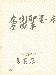 左侧卵蛋疼是怎么回事