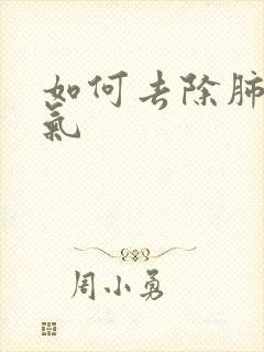 如何去除肺部湿气