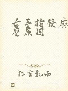 右手指发麻痛什么原因