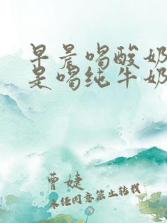 早晨喝酸奶好还是喝纯牛奶好