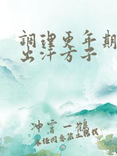 调理更年期潮热出汗方子