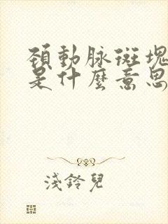 颈动脉斑块形成是什么意思怎么治