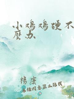 小鸡鸡硬不起怎么办