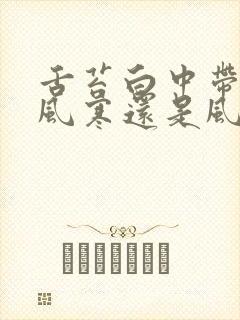 舌苔白中带黄是风寒还是风热