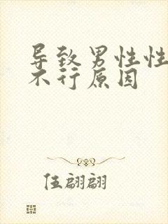 导致男性性功能不行原因