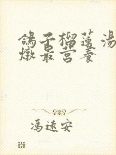 鸽子榴莲汤怎么炖最营养