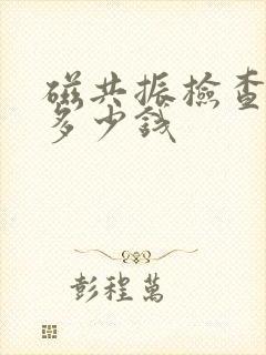 磁共振检查耳鸣多少钱