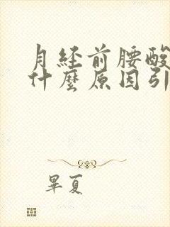 月经前腰酸疼是什么原因引起的