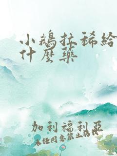 小鹅拉稀给它吃什么药