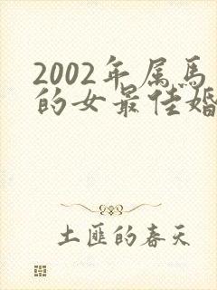 2002年属马的女最佳婚配