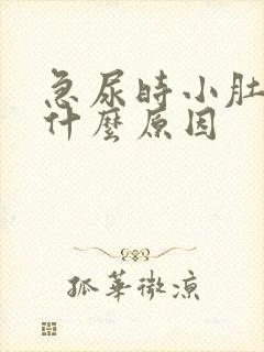 急尿时小肚子疼什么原因