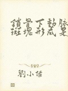 锁骨下动脉粥样斑块形成是什么意思?