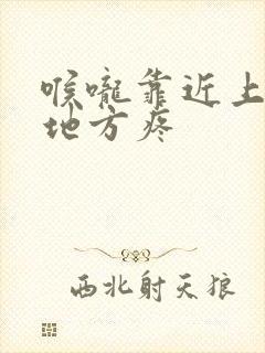 喉咙靠近上颚的地方疼