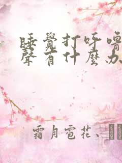 睡觉打呼噜很大声有什么办法解决吗