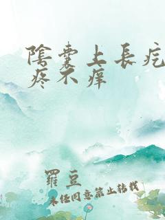 阴囊上长疙瘩不疼不痒