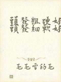 头发粗硬好还是头发细软好